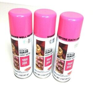GOODMARK Temporary Hair Color Spray PINK Spray  on 3 Bottles‎ Halloween Concert